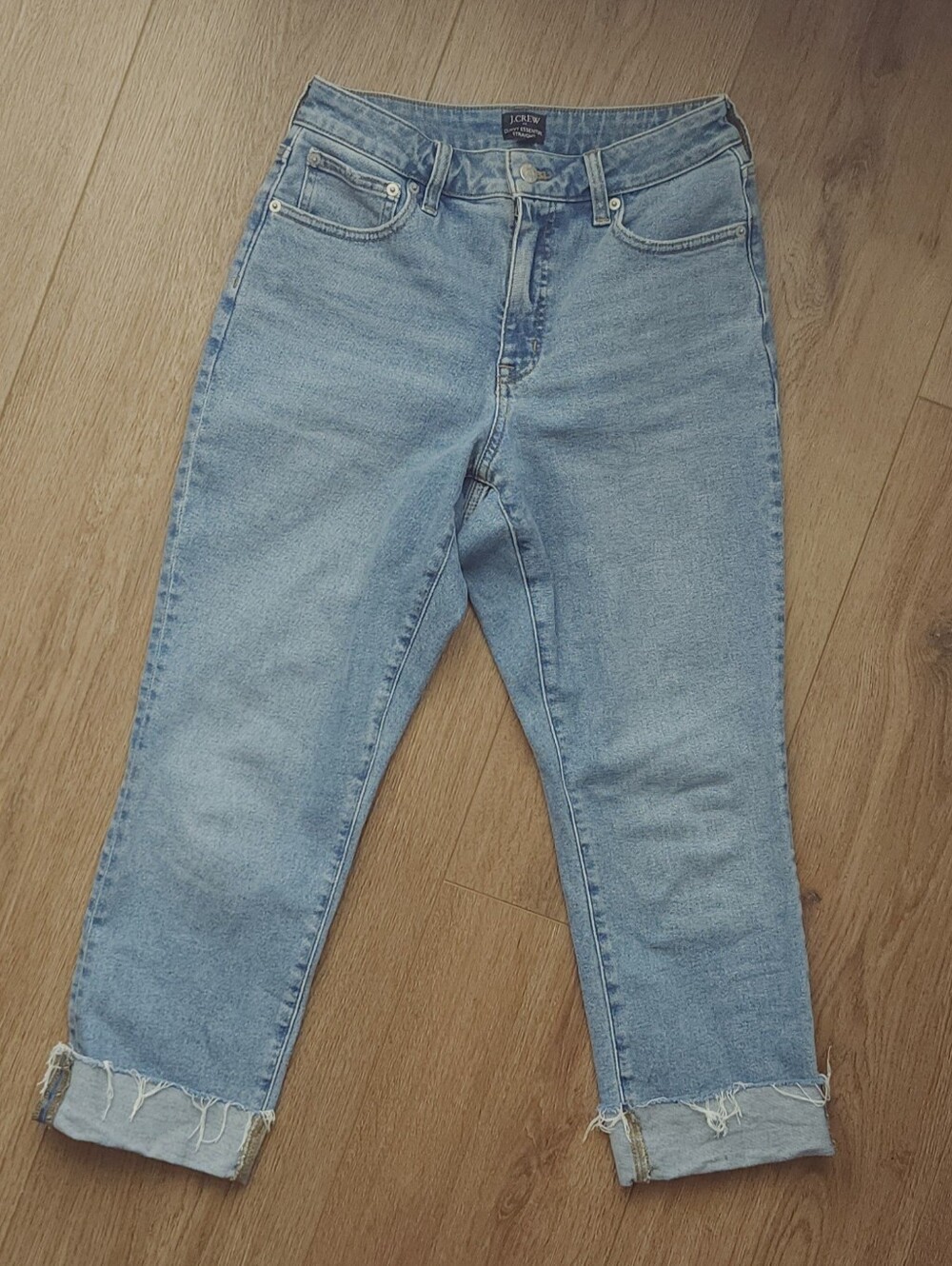 J. Crew Women's High-Rise Light Wash Blue Jeans - Picture 2 of 8